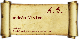András Vivien névjegykártya