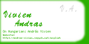 vivien andras business card